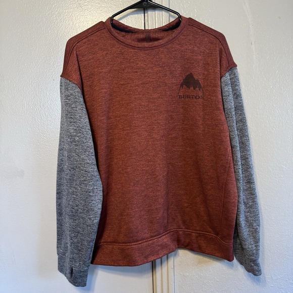 VTG Burton Sweater Thumbholes Alt Wear Men's M 80s/90s Snowboarding Apparel